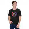 1. Fire Emblem Shirt featuring the Fortune's Weave Blaze Gauge design on male model